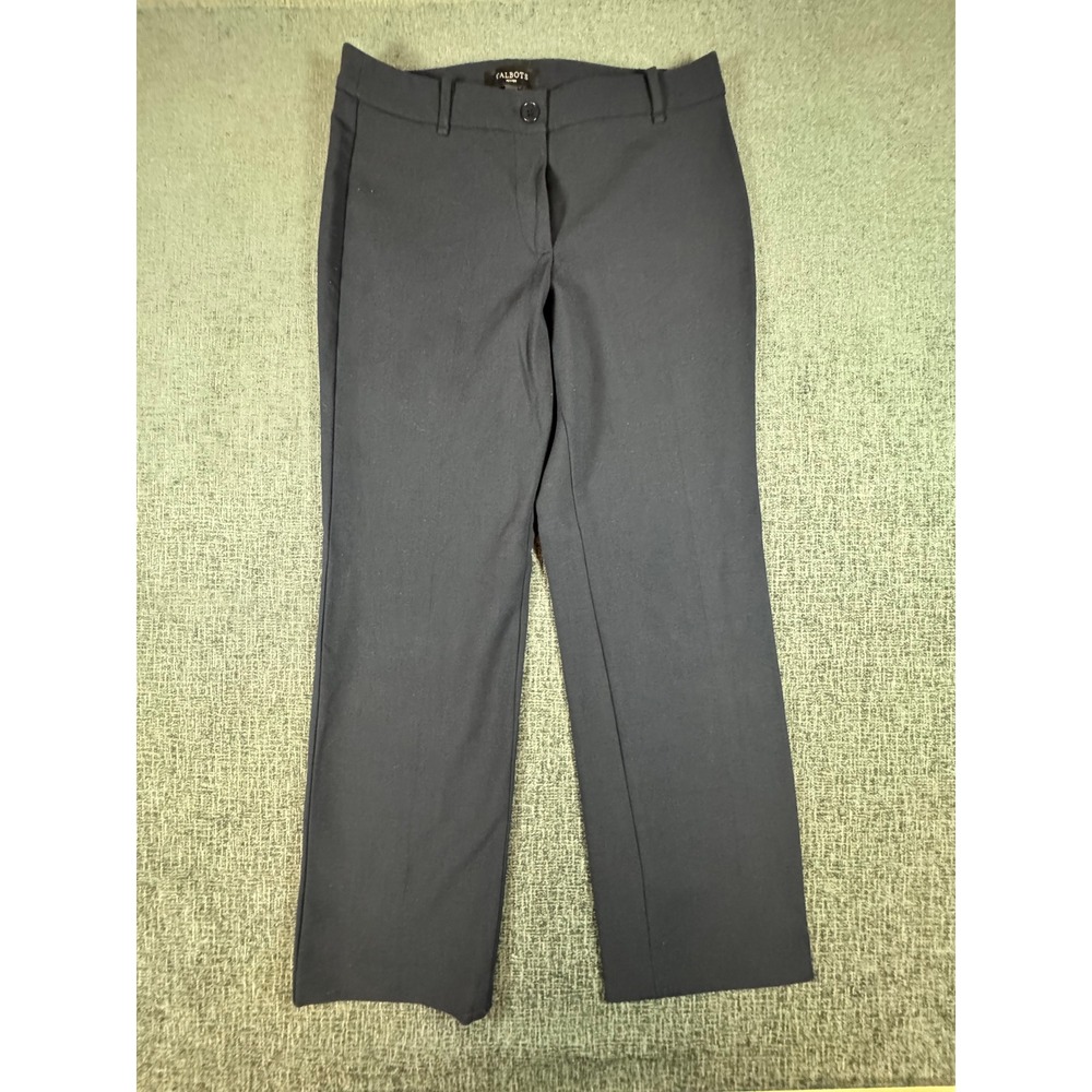 Talbots Petites Heritage Navy‎ Blue Straight Leg Dress Pants Trousers 6P